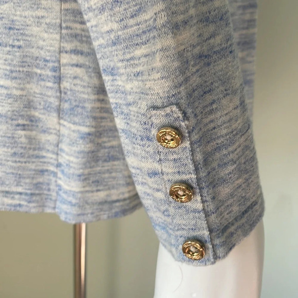 Lilly Pulitzer Lyon Cold Shoulder Sweater In Lapis Blue Size Medium - Picture 6 of 10